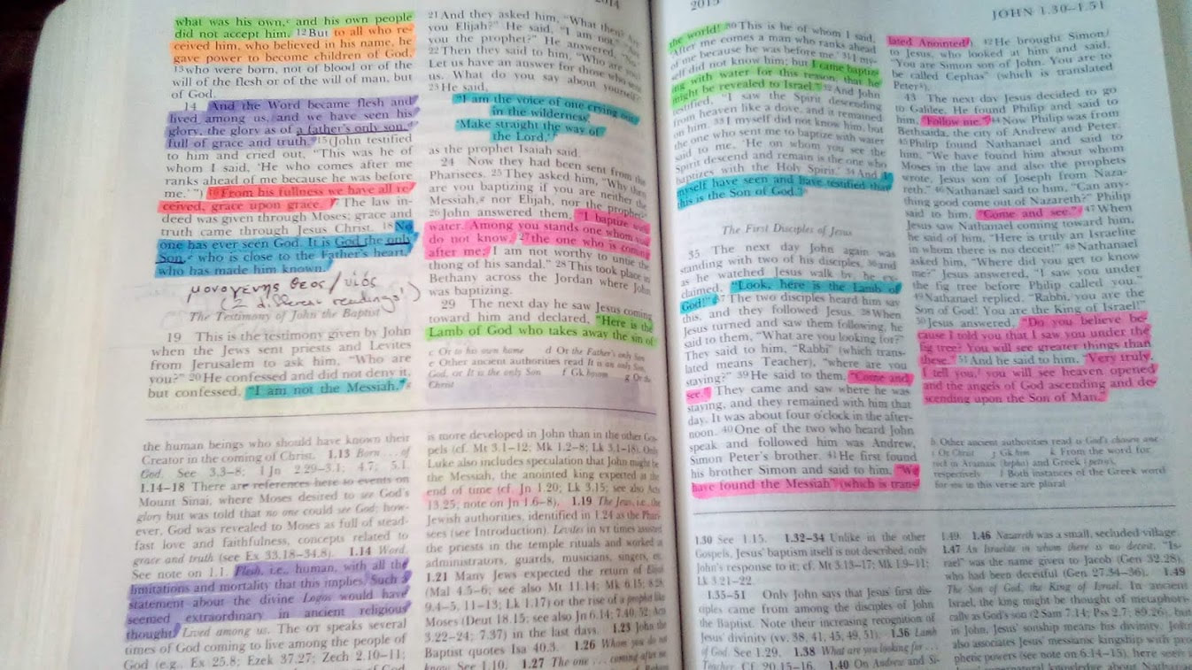 Bible Marking: to highlight or not to highlight? - BIBLE BOOKSHELF ARCHIVES